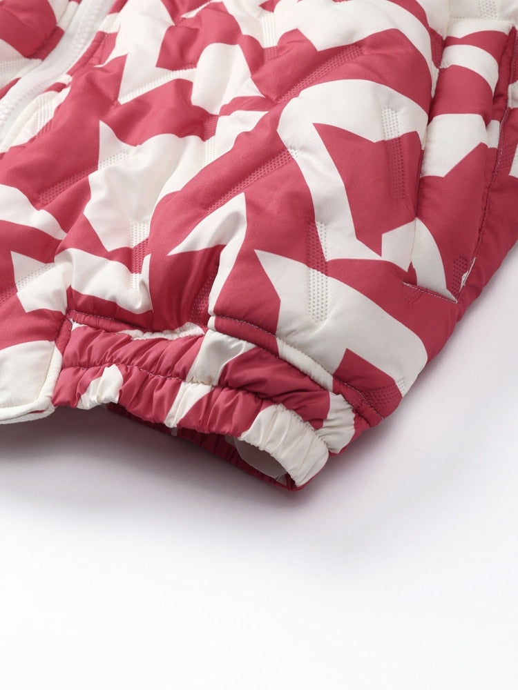 Loose O-Neck Printed Full Sleeve Women's Jacket