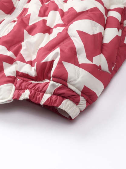 Loose O-Neck Printed Full Sleeve Women's Jacket