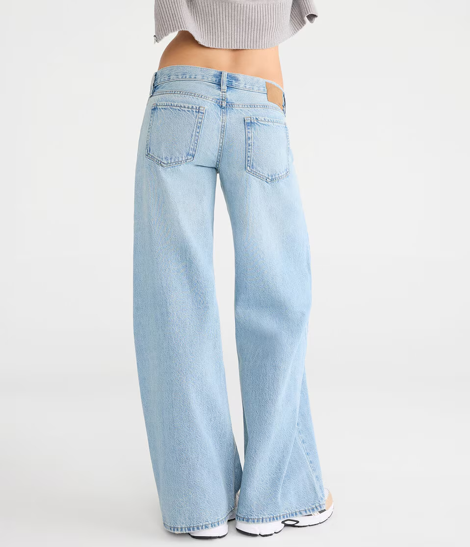Super Low-Rise Ultra Wide Leg Jean