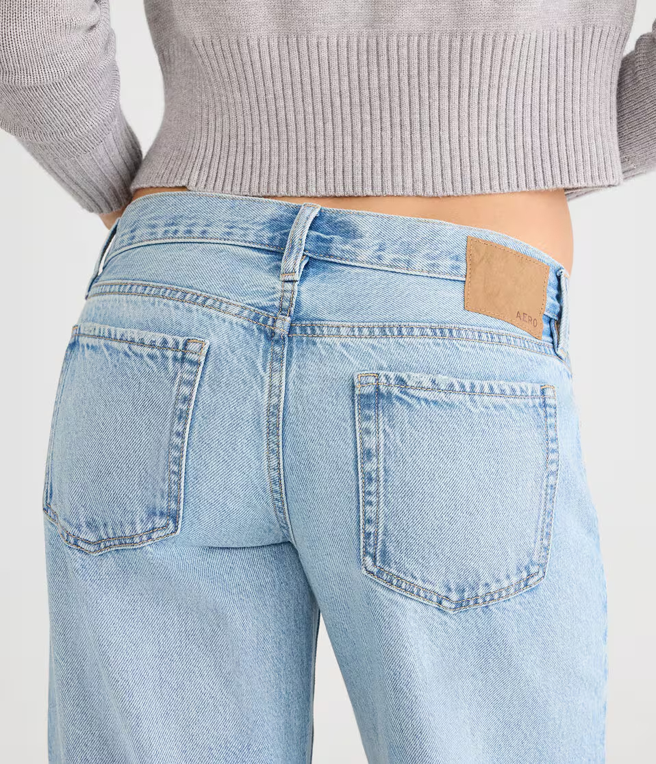 Super Low-Rise Ultra Wide Leg Jean