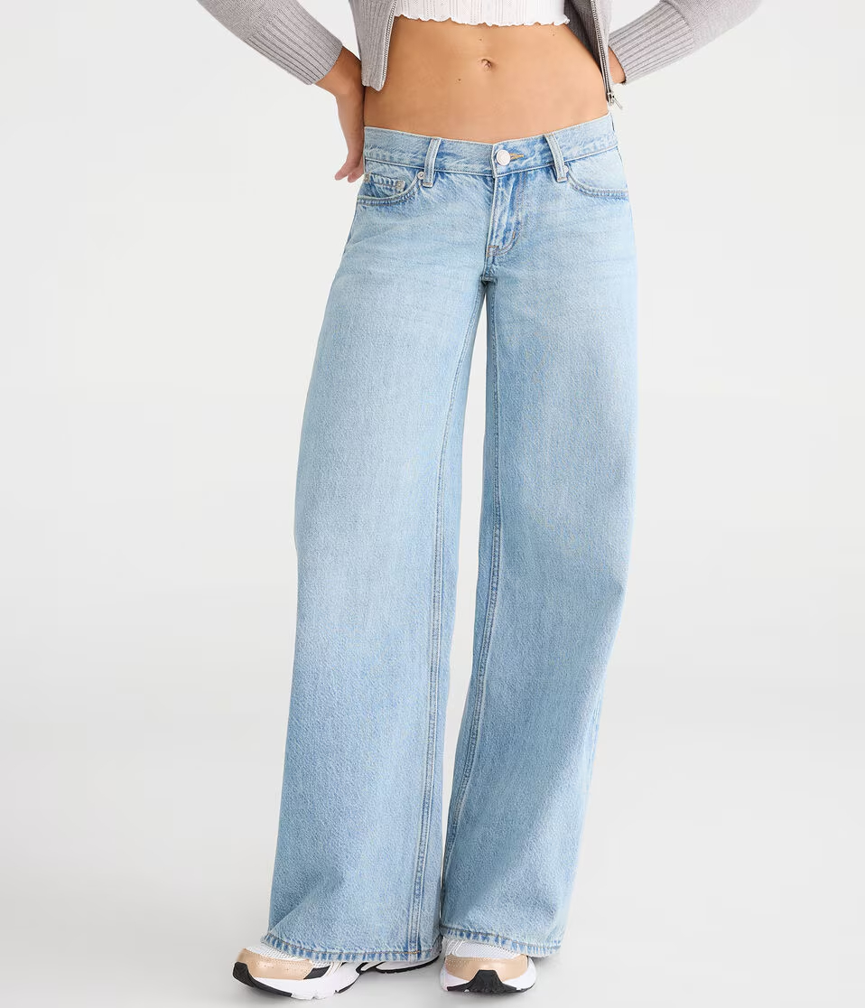 Super Low-Rise Ultra Wide Leg Jean