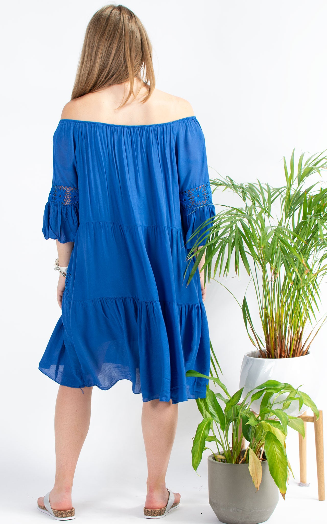 Whitney Lace Dress | Cobalt