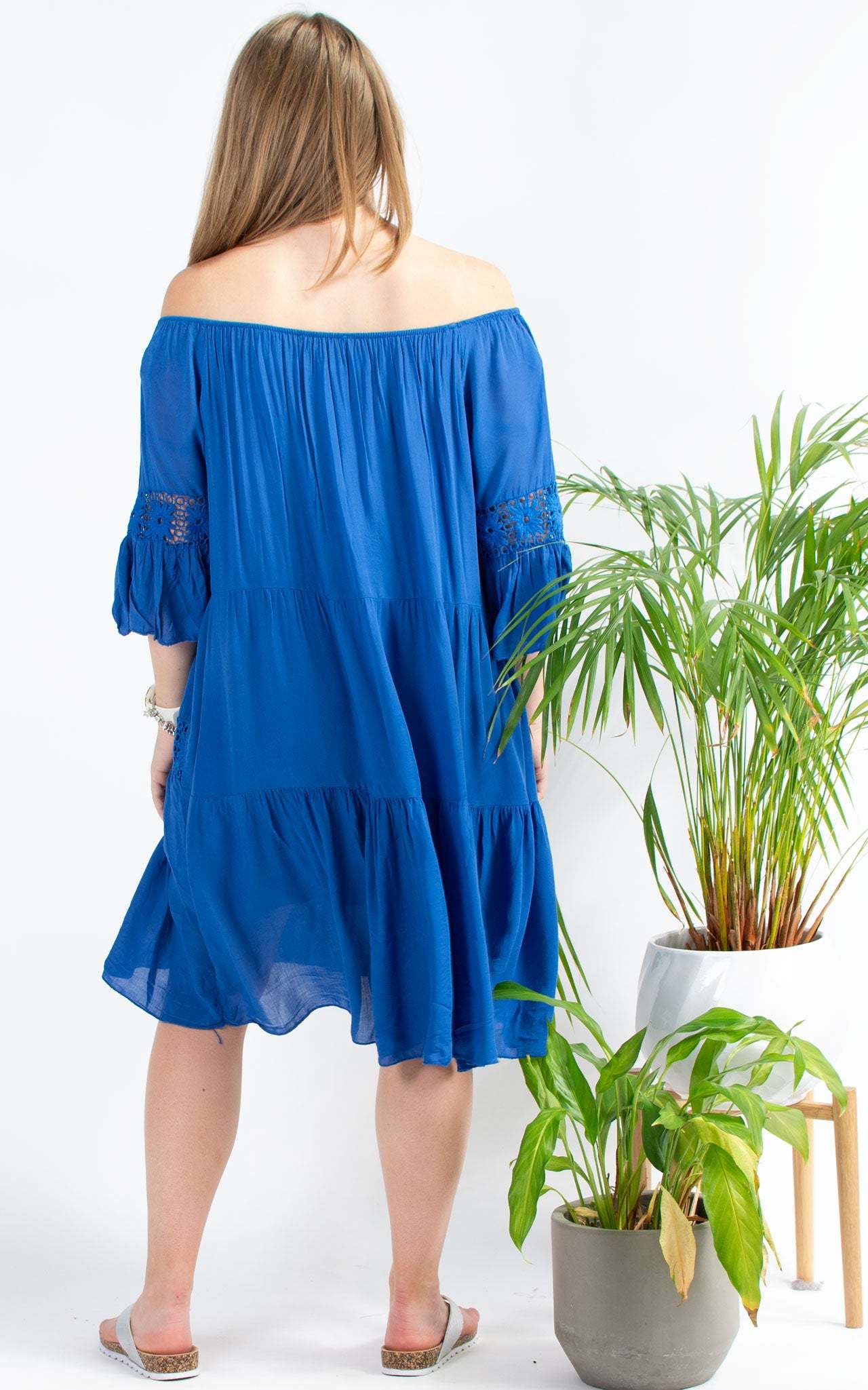 Whitney Lace Dress | Cobalt
