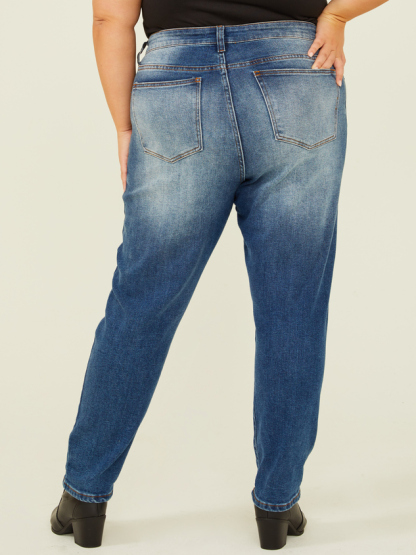 Destructed Girlfriend Jeans