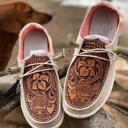 Women's Shoes Custom Wendy Leather Pattern Engraving