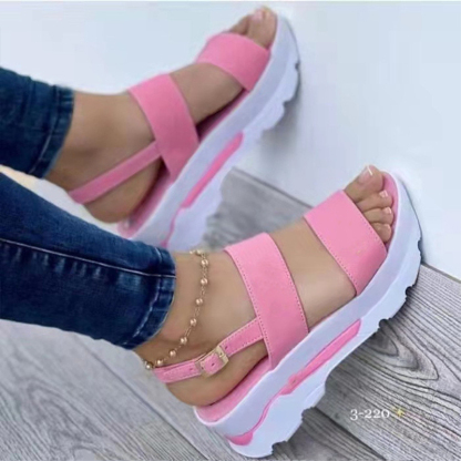 Women's slope heel sandals