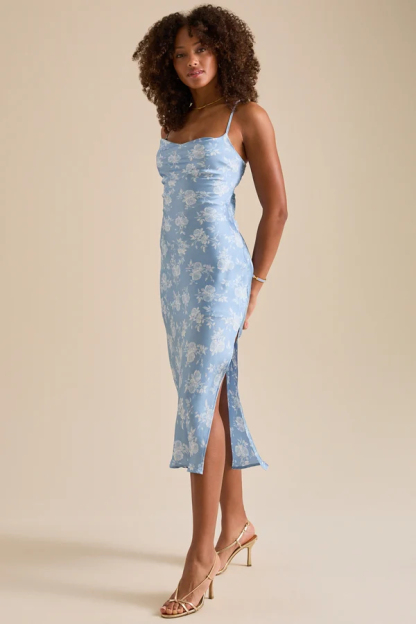 Codi Satin Floral Mini Dress