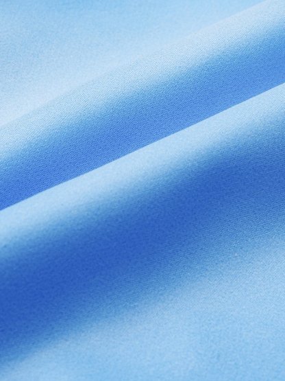 Gradient Pattern Loose Lapel Collar Vacation Dress