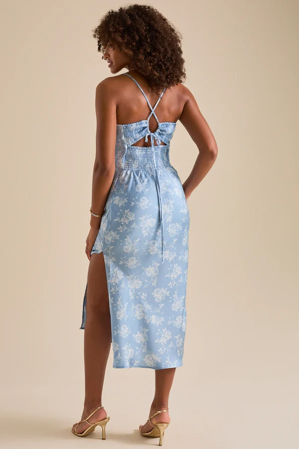 Codi Satin Floral Mini Dress