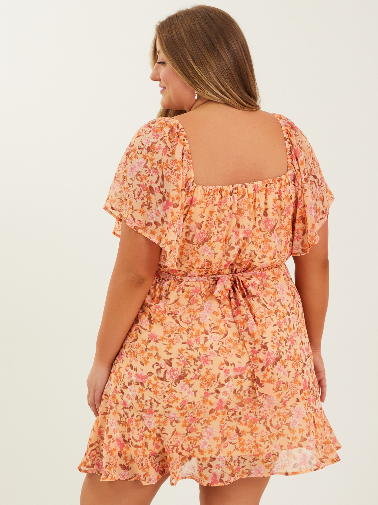 Annalie Crossover Waist Mini Dress