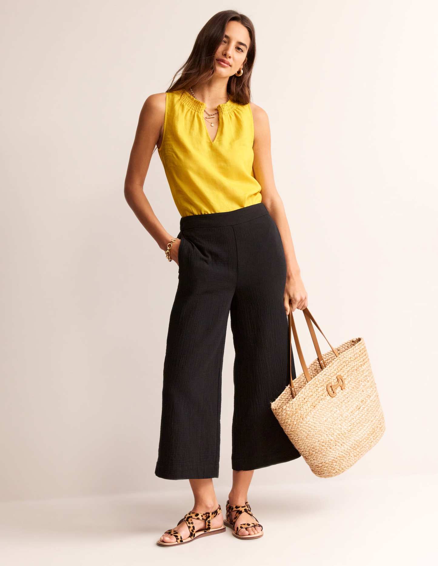 Georgia Linen Sleeveless Top