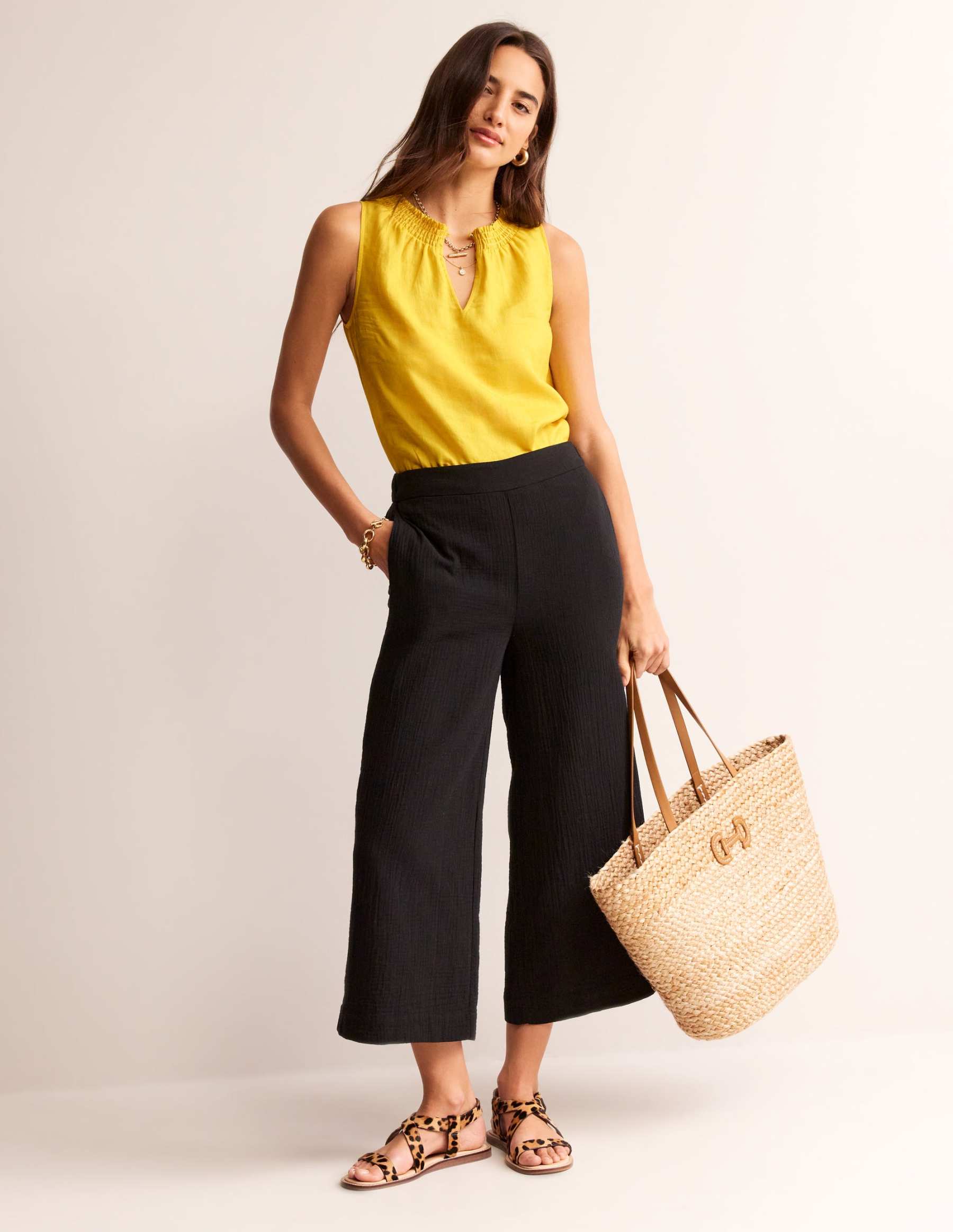 Georgia Linen Sleeveless Top