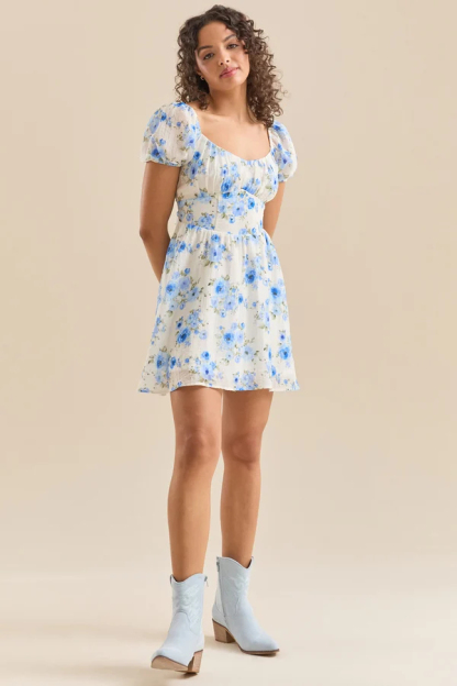 Jessy Floral Babydoll Dress