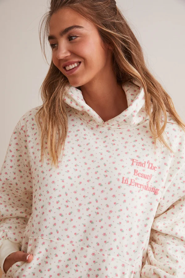 Find the Beauty Floral Hoodie
