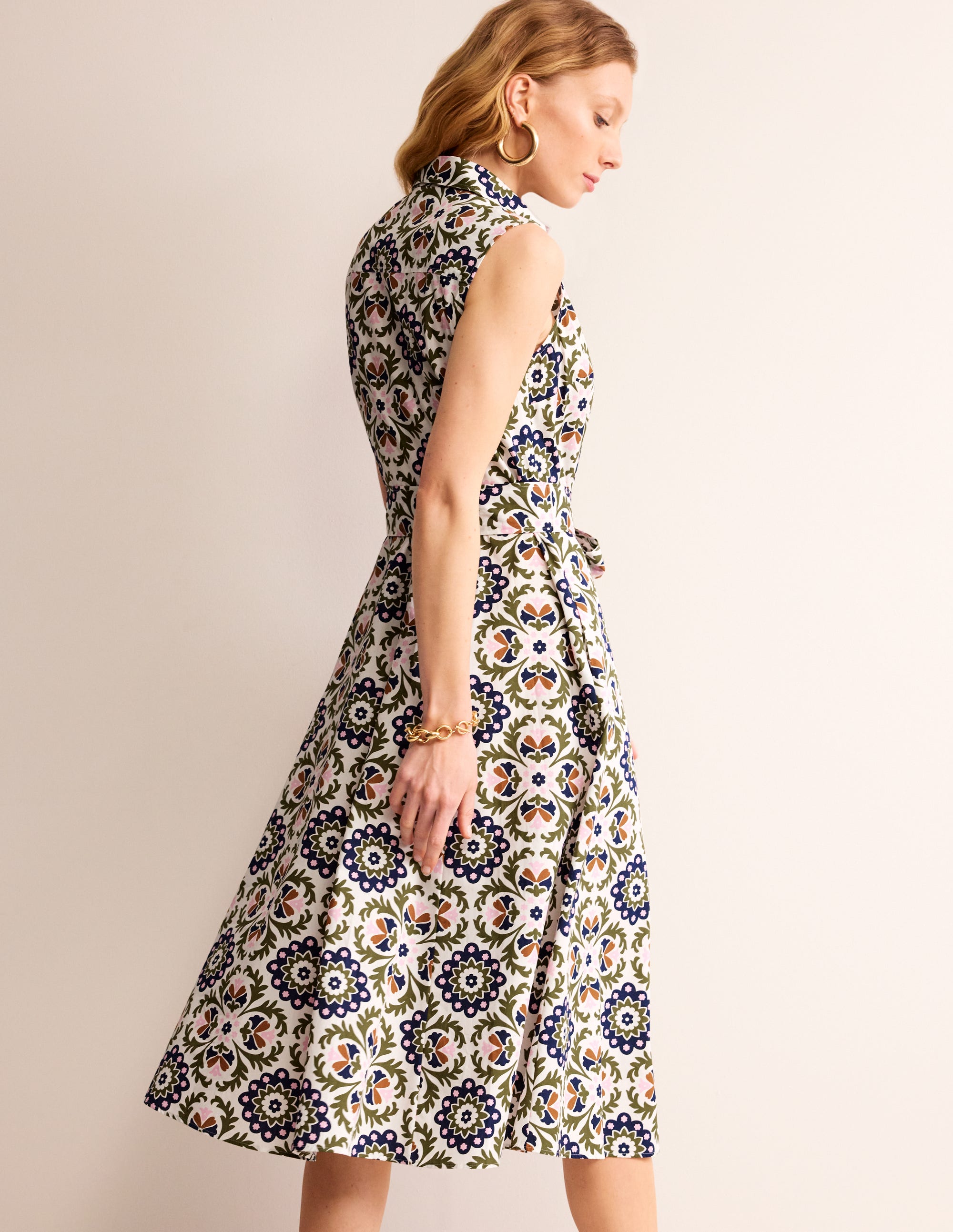 Amy Sleeveless Shirt Dress