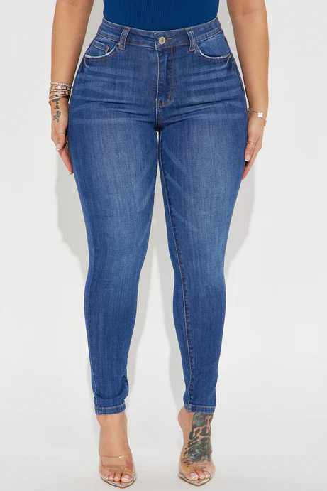 Top Of The Line Stretch Skinny Jeans - Medium Wash