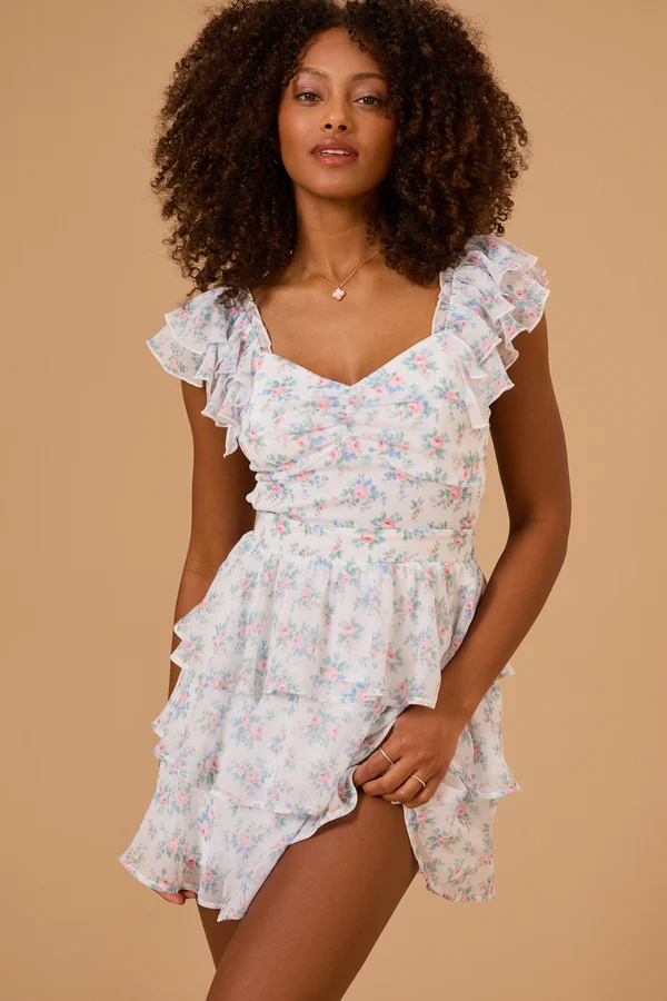 Galia Floral Mini Dress