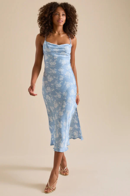 Codi Satin Floral Mini Dress