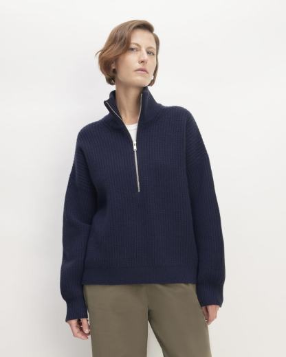 The Felted Merino Half-Zip Sweater
