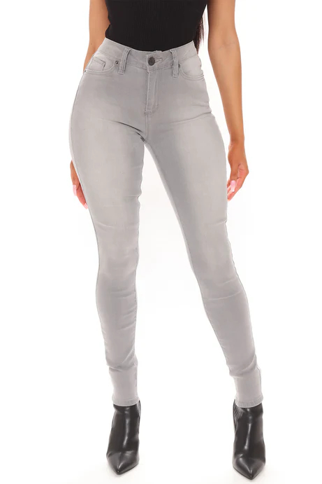 Thank Me Later Skinny Jeans - Grey