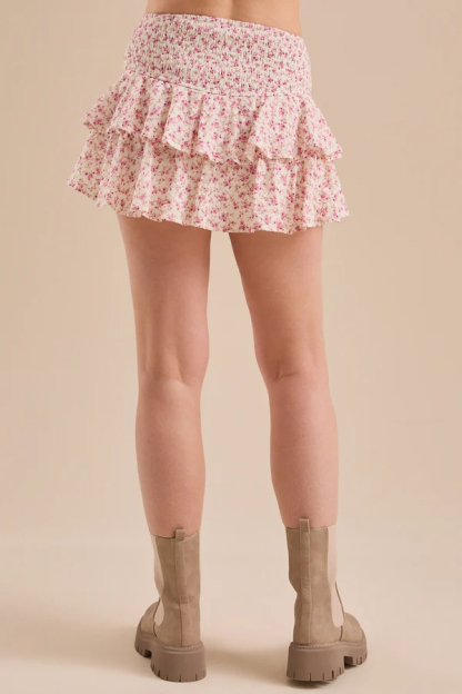 Kendra Tiered Ruffle Mini Skort