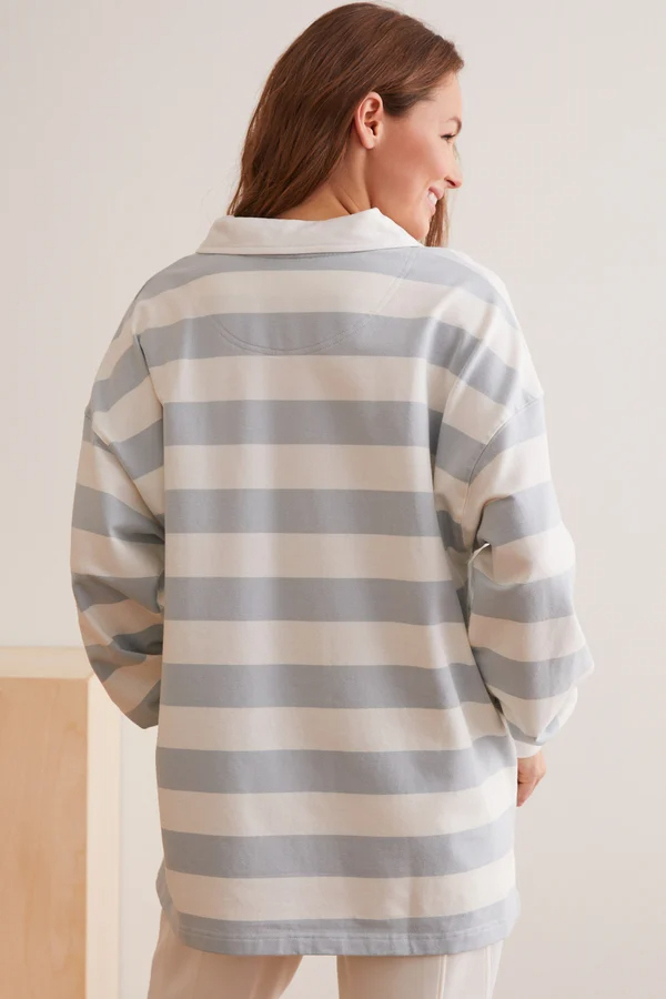 Line Up Striped Polo Top