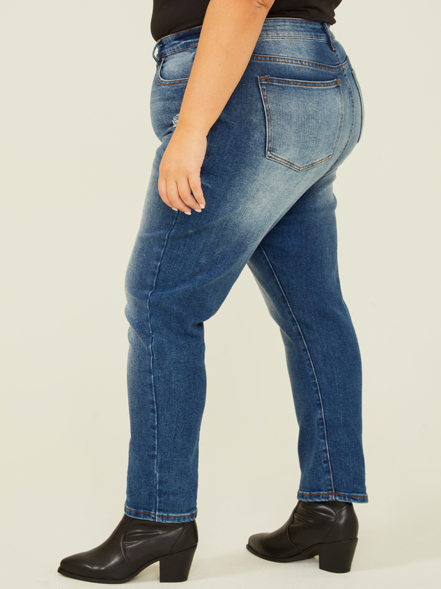 Destructed Girlfriend Jeans