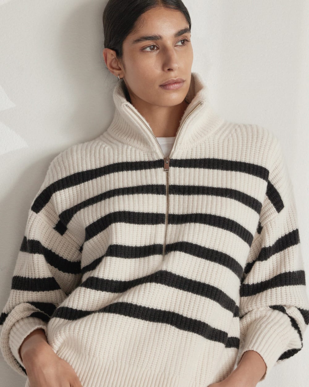 The Felted Merino Half-Zip Sweater