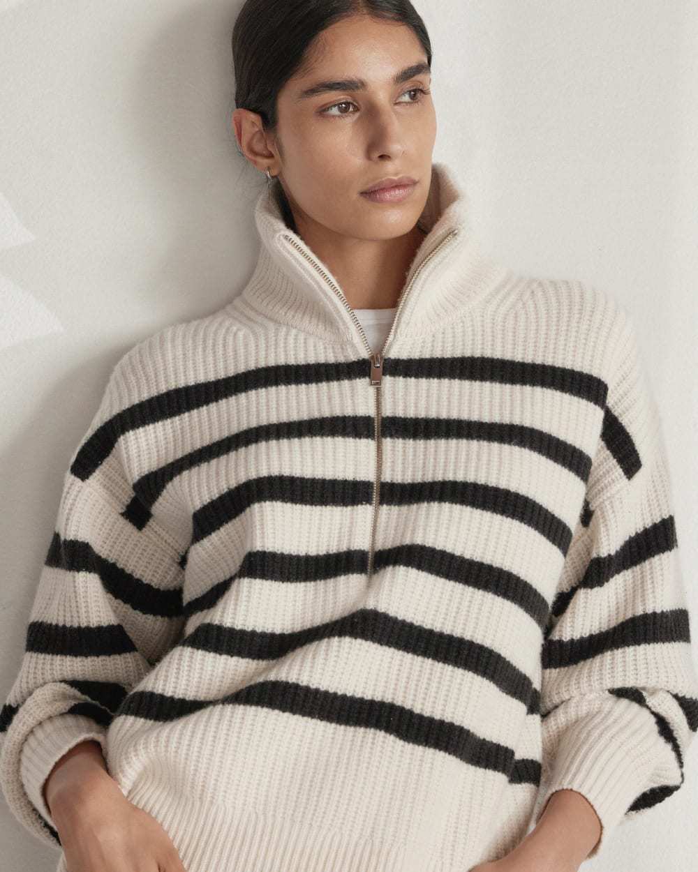 The Felted Merino Half-Zip Sweater