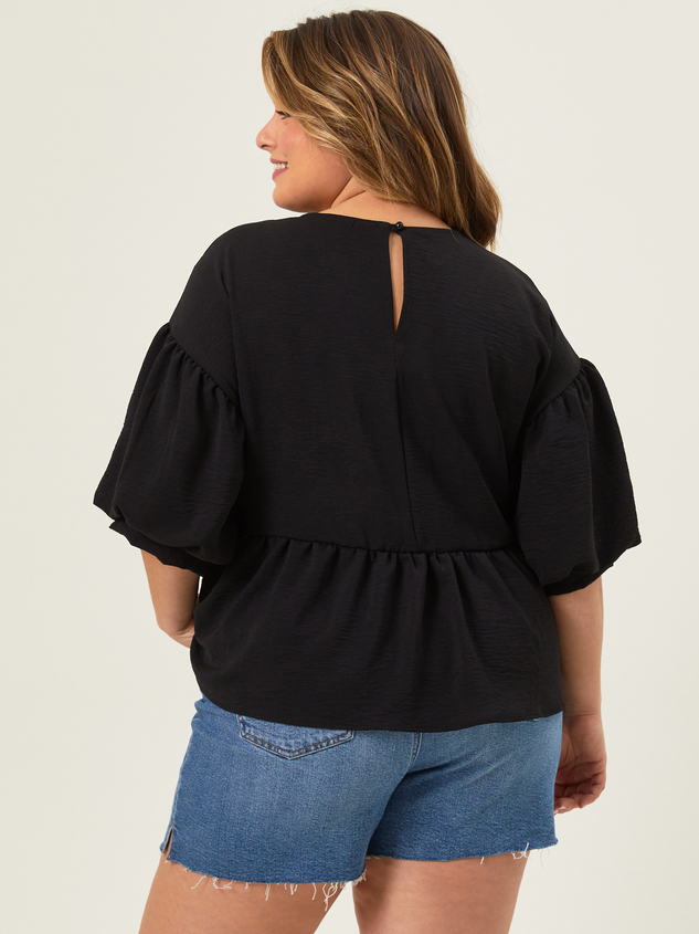 Leah Bubble Sleeve Top