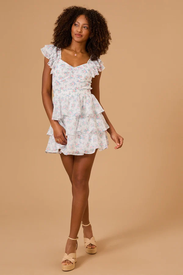 Galia Floral Mini Dress