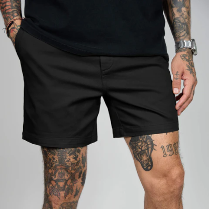 Men's Casual Stretch Twill Cotton Chino Shorts