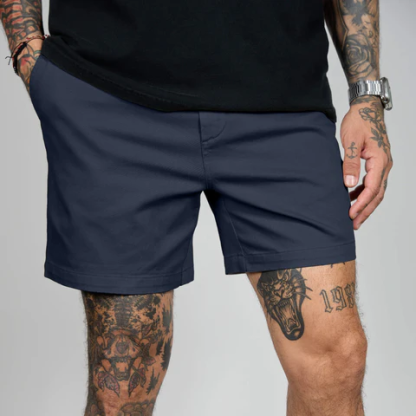 Men's Casual Stretch Twill Cotton Chino Shorts