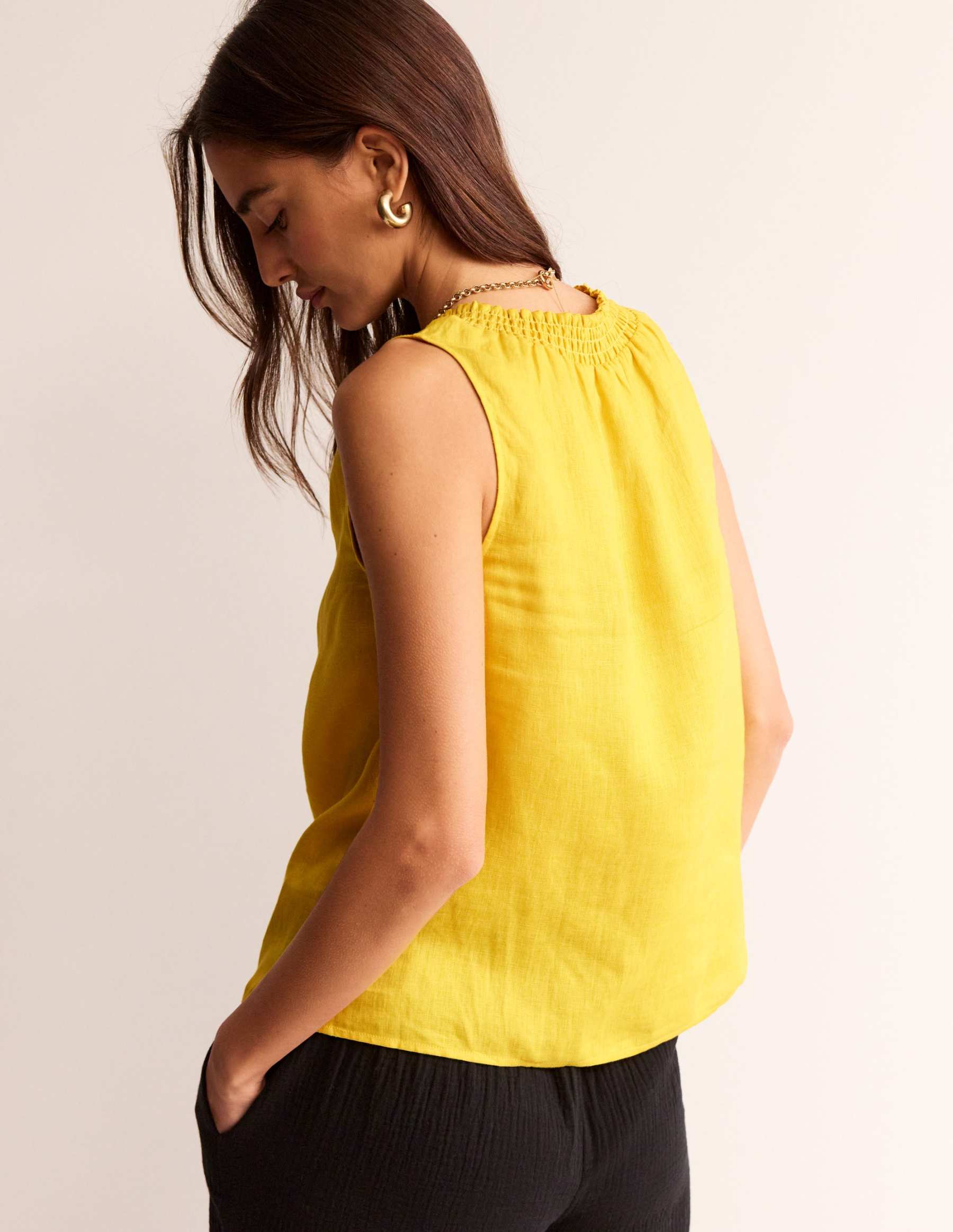 Georgia Linen Sleeveless Top