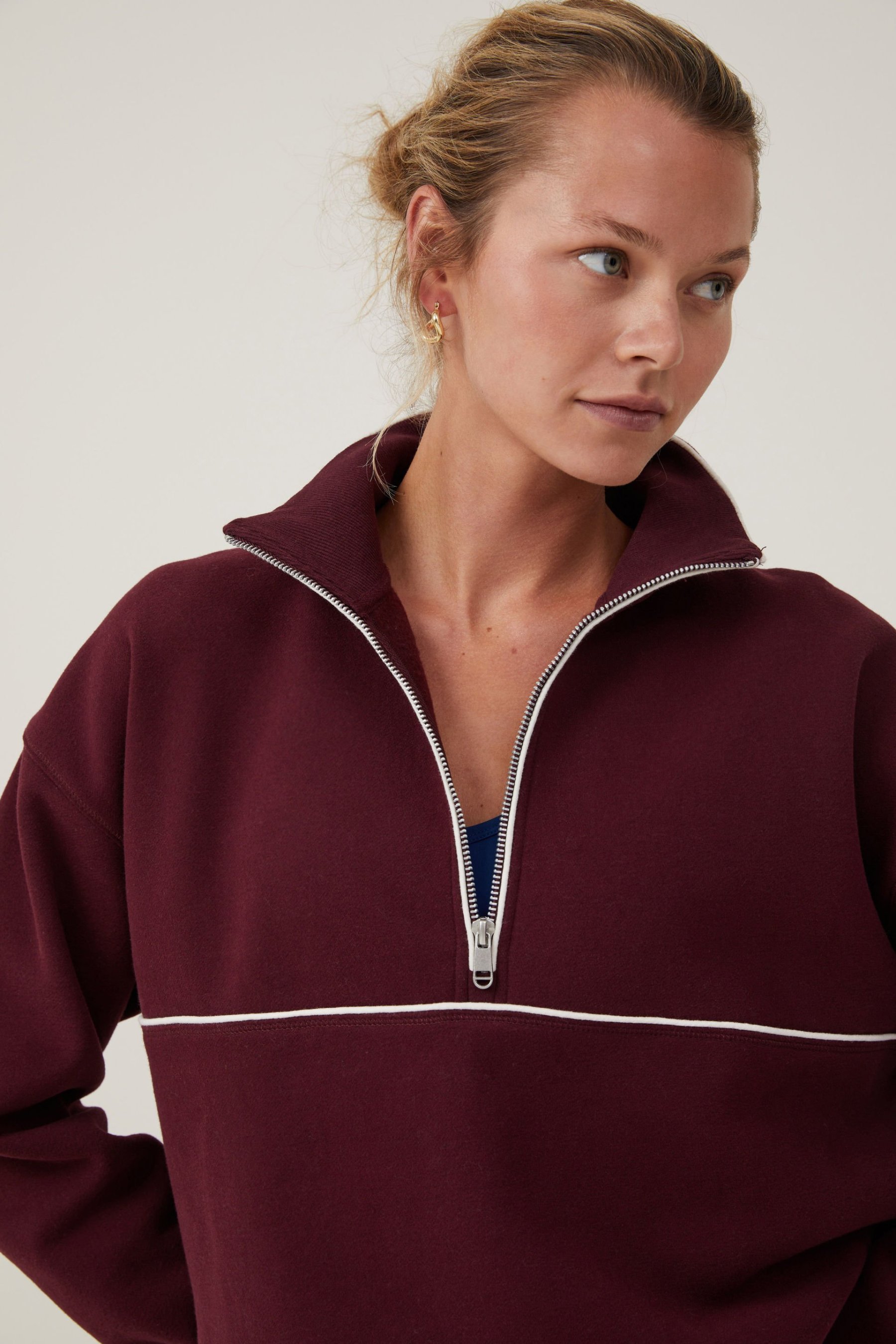 Plush Essential Half Zip Jumper