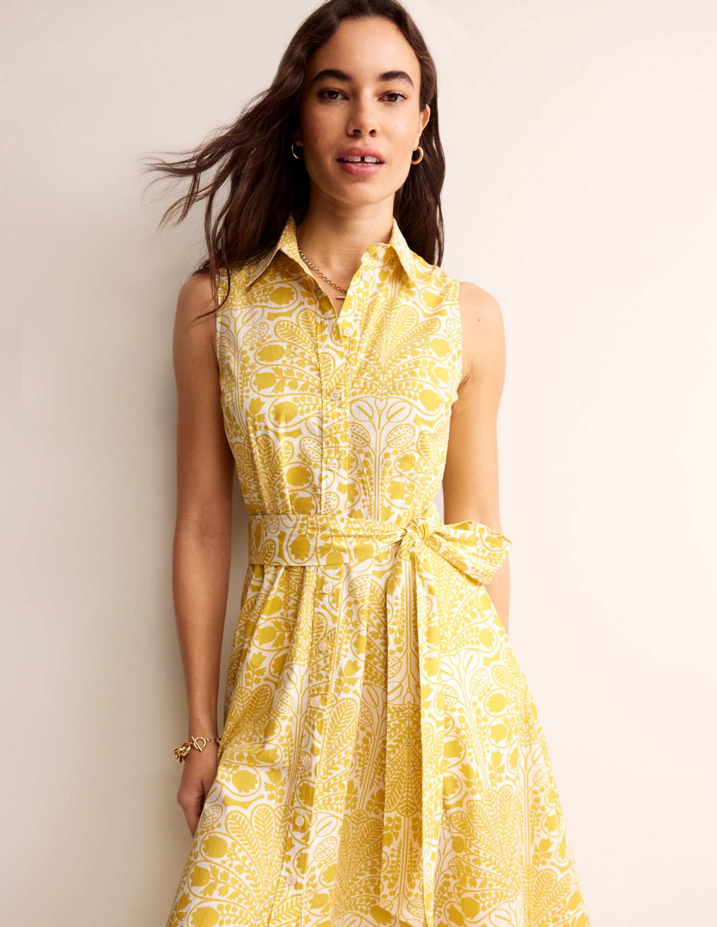 Amy Sleeveless Shirt Dress