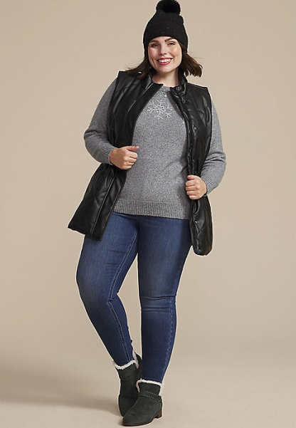Plus Size Cozier Than Cashmere Tinsel Joy Sweater