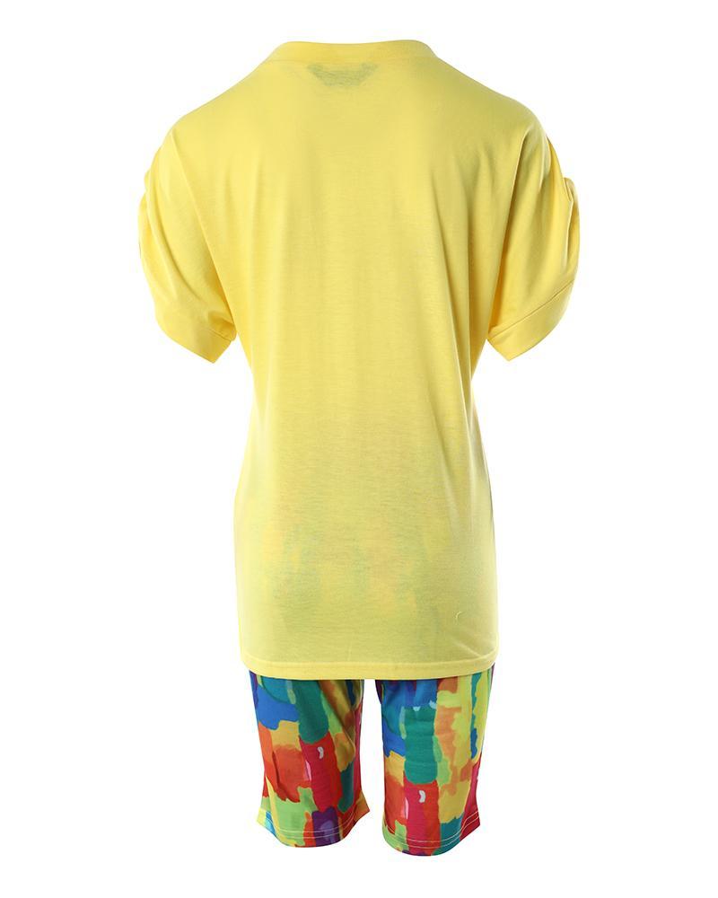 Faith Marble Print Top & Shorts Set