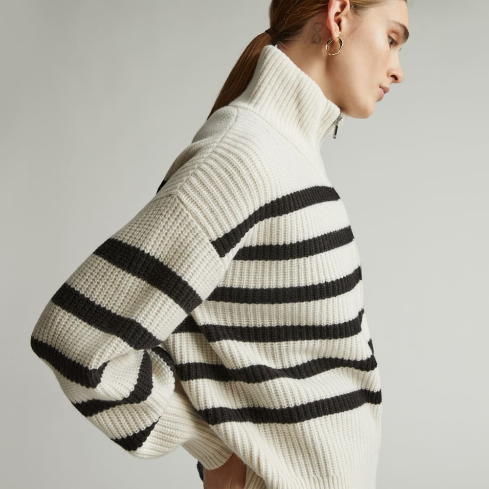 The Felted Merino Half-Zip Sweater