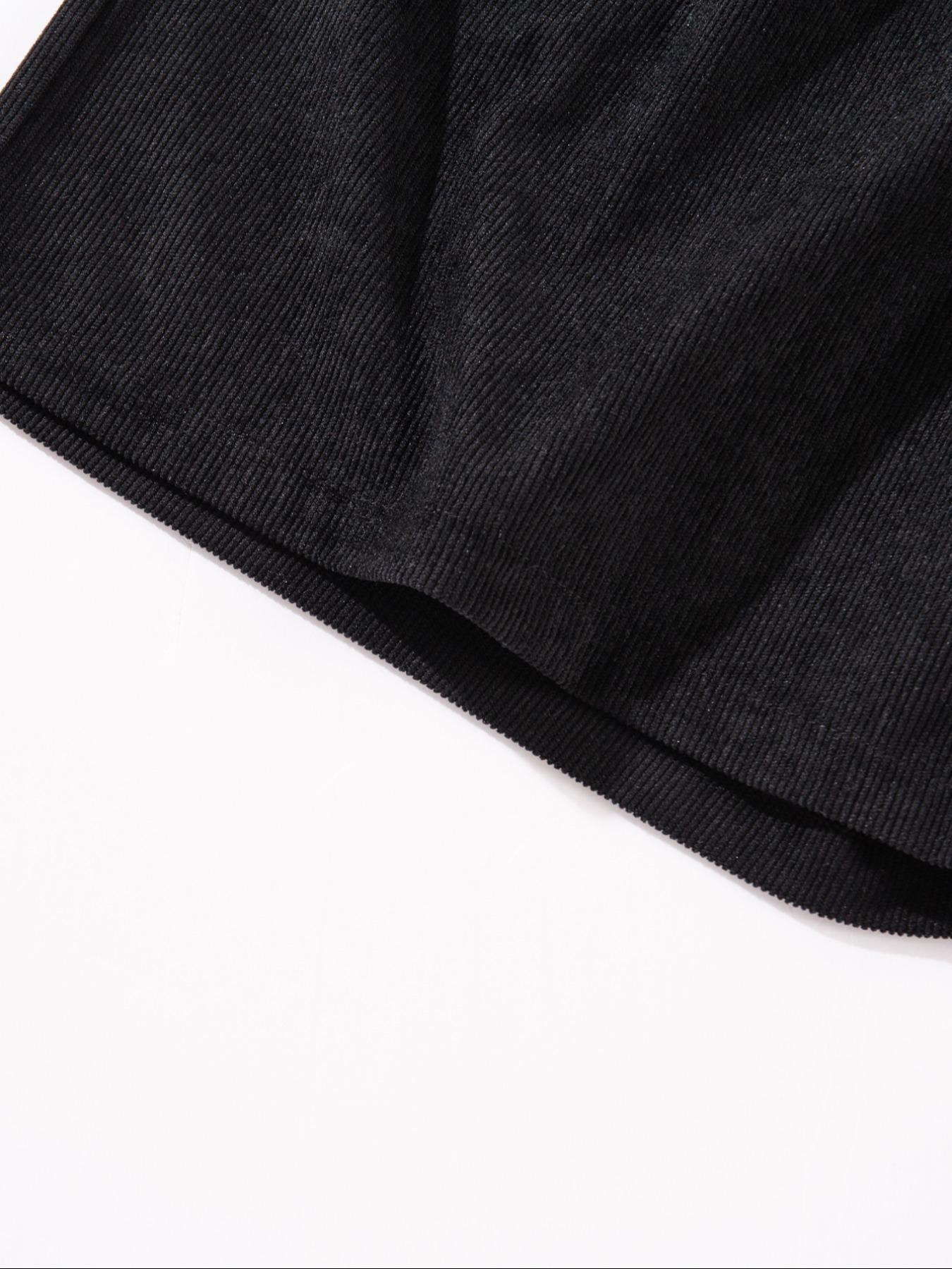 Men's Solid Patched Drawstring Waist Shorts, Regular Fit Casual Pocket Elastic Waist Shorts for Summer, Men's Bottoms for Daily Wear Men's Solid Patched Drawstring Waist Shorts, Regular Fit Casual Pocket Elastic Waist Shorts for Summer, Men's Bottoms for Daily Wear