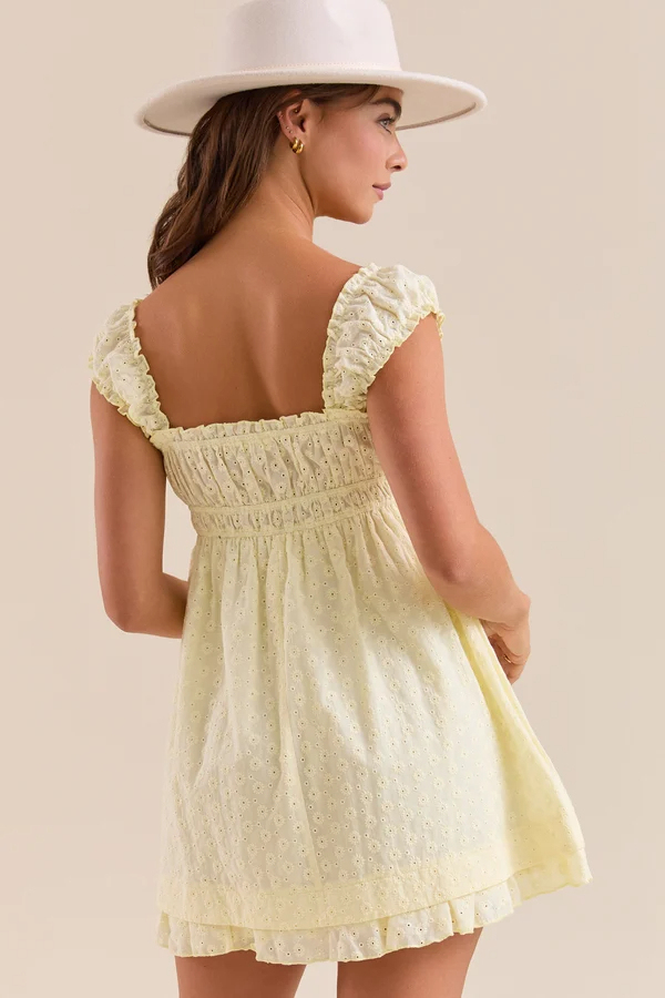 Livie Eyelet Mini Dress