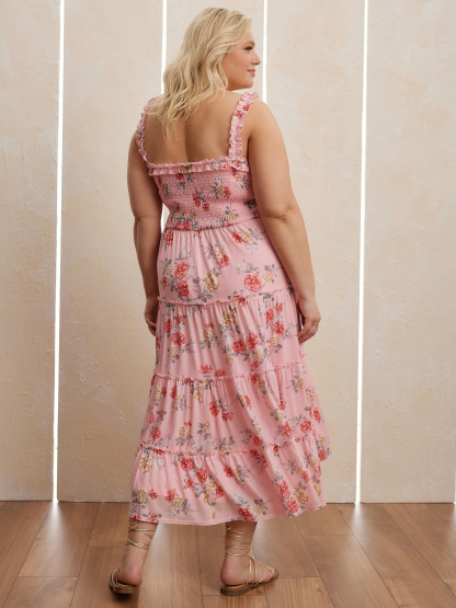 Cove Mesh Tiered Dress