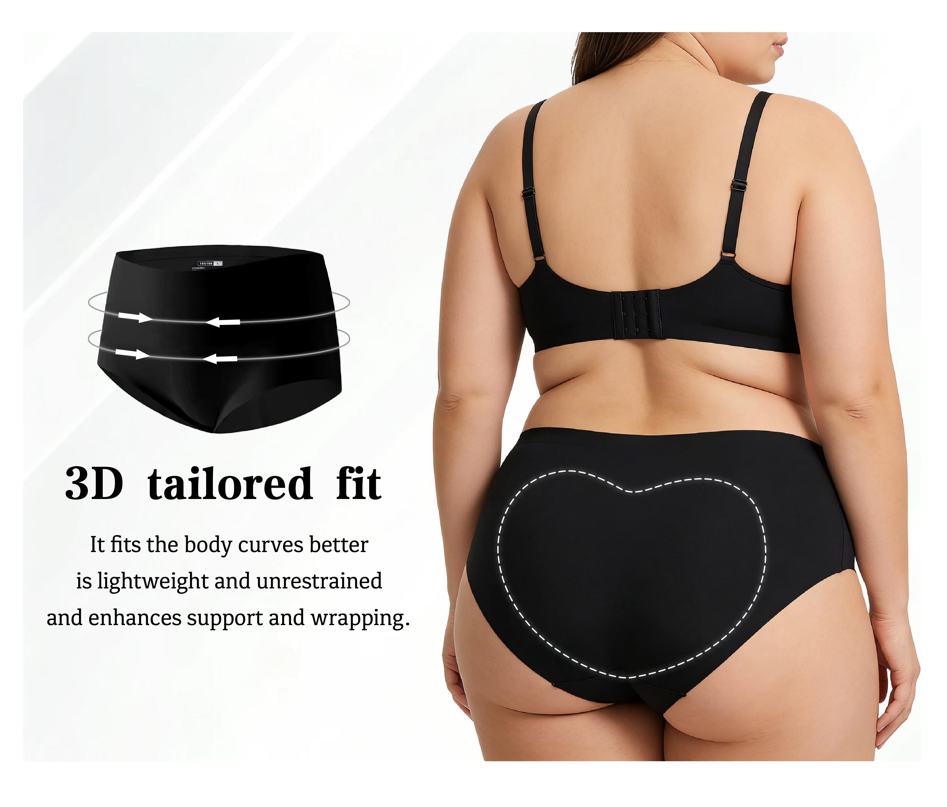 5-Pack Women&rsquo;s High-Waisted Briefs, Sizes L&ndash;2XL | Multiple Colors, Soft & Comfortable Full-Coverage Design | Breathable Stretchy Fabric, Everyday Wear Friendly for All-Day Comfort