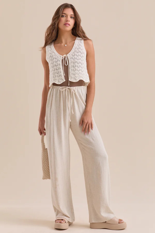 Arianne Tie Front Top