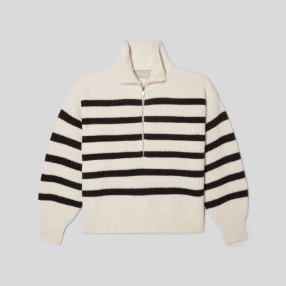 The Felted Merino Half-Zip Sweater