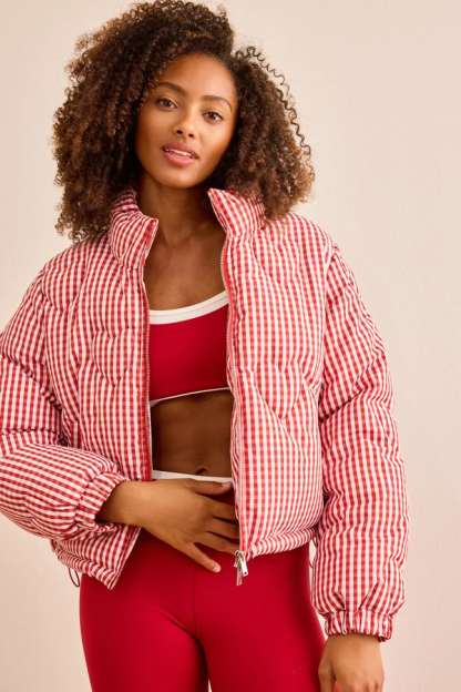 Snowbound Quilted Heart Puffer Jacket