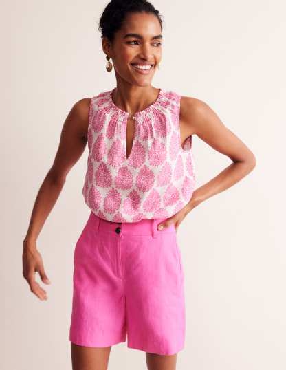 Georgia Linen Sleeveless Top