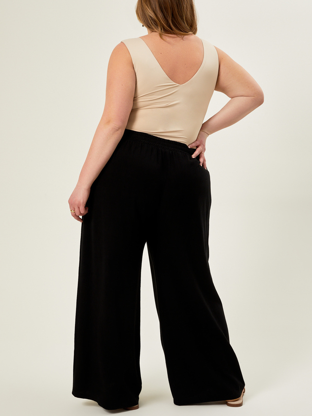 Saxon Linen Wide Leg Pants