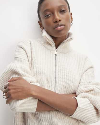 The Felted Merino Half-Zip Sweater