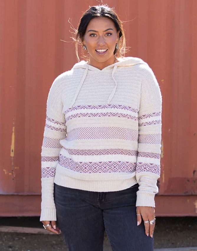 Stowe Hooded Fairisle Sweater : Birch